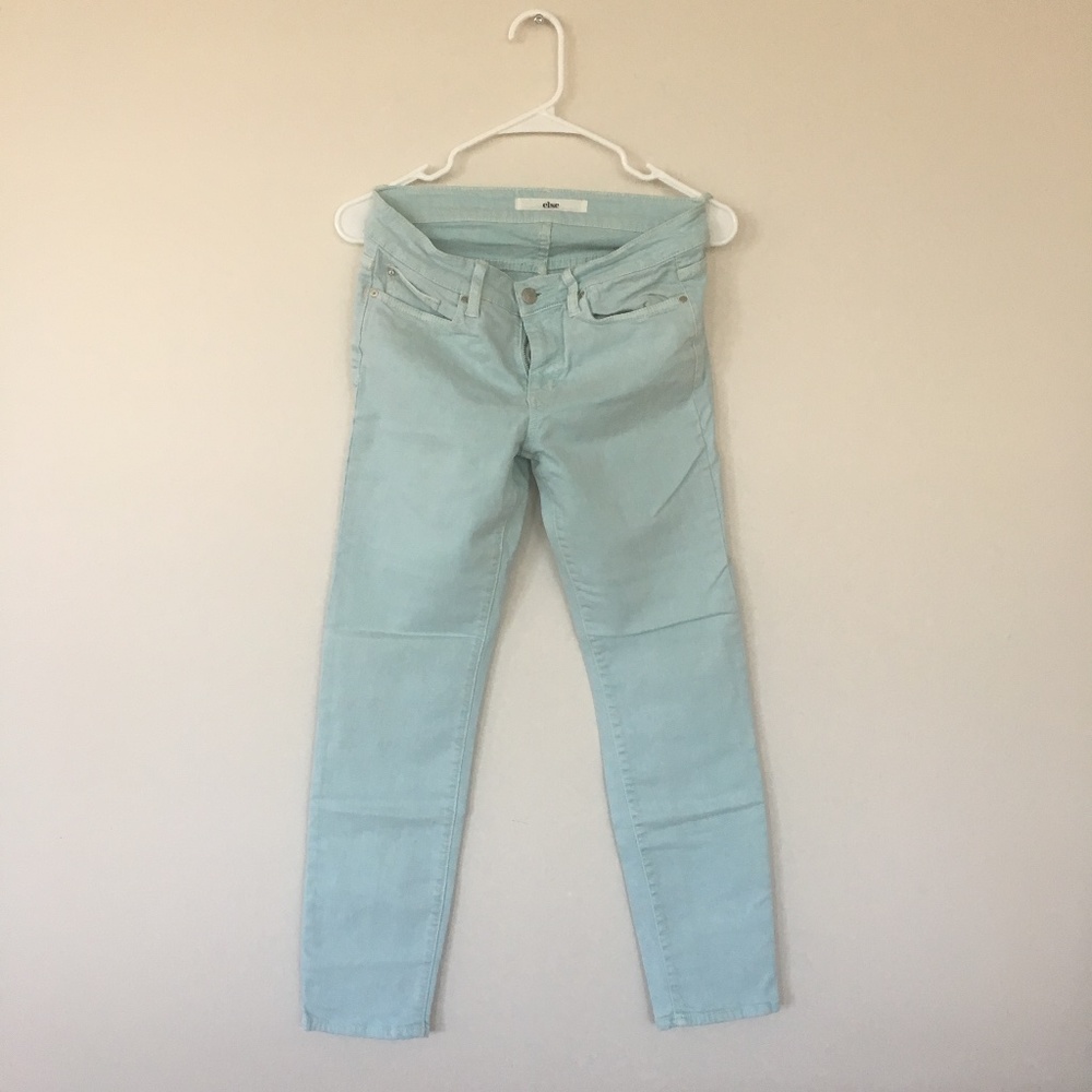 Else Mint Skinny Jean's Straight Ankle